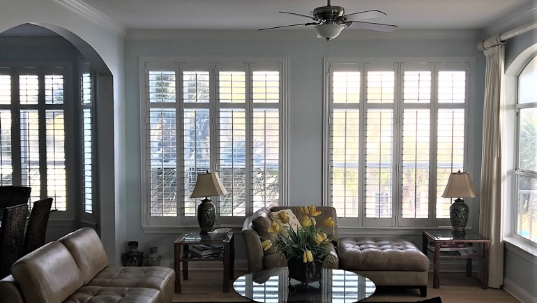 Hartford great room shutters